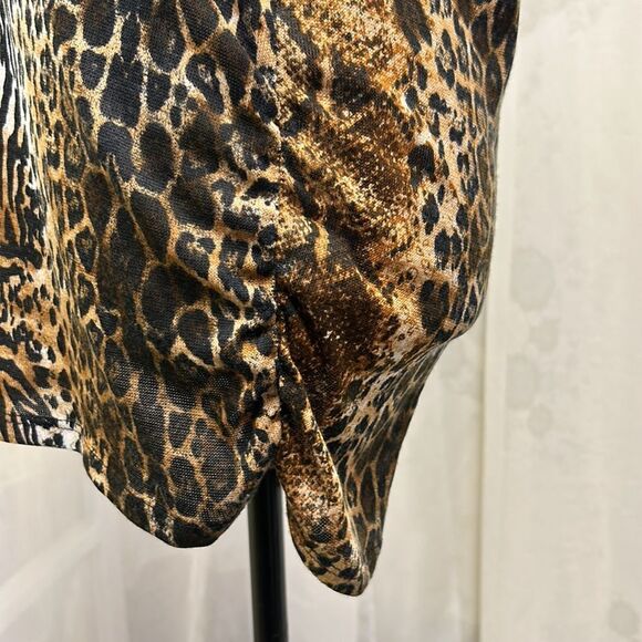 Long sleeve tunic, leopard print size large - Picture 4 of 9